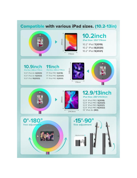Cabina de Fotos Portátil iHorse Racing con Luz RGB 55.88 cm Cabina de Fotos Portátil iHorse Racing con Luz RGB 55.88 cm