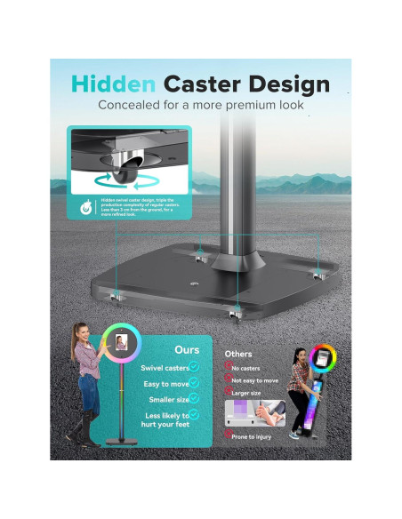 Cabina de Fotos Portátil iHorse Racing con Luz RGB 55.88 cm Cabina de Fotos Portátil iHorse Racing con Luz RGB 55.88 cm