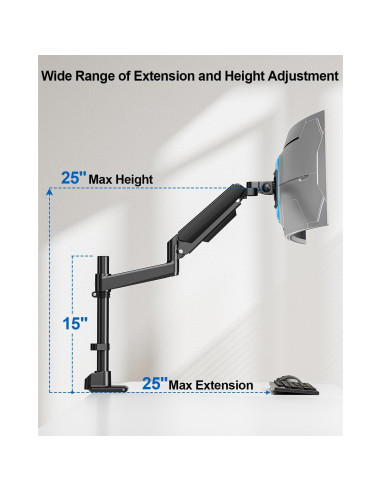 Soporte de Monitor ErgoFocus para Pantallas Ultrawide hasta 49"