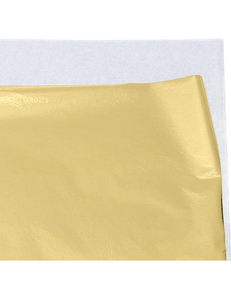 Papel de Foil Dorado Grande 100pcs para Manualidades DIY Papel de Foil Dorado Grande 100pcs para Manualidades DIY