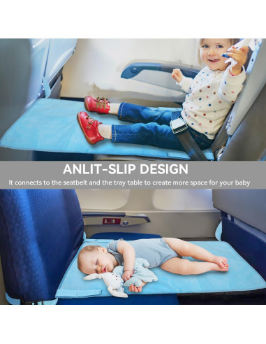 Cama de avión para niños pequeños - Terciopelo Rosa