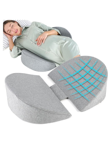 Cojín Wedge de Maternidad WEIKA - Espuma Viscoelástica Ajustable Cojín Wedge de Maternidad WEIKA - Espuma Viscoelástica Ajustable