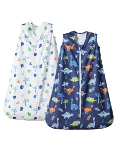 Saco de dormir PHF para bebés 0-6 meses, 2 paquetes, dinosaurio