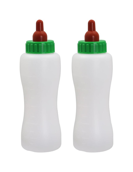 Botella de Alimentación para Corderos y Cabras 500ml - 2 Piezas Reutilizables Botella de Alimentación para Corderos y Cabras 500ml - 2 Piezas Reutilizables