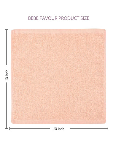 Toallitas para Bebés 100% Algodón BEBE FAVOUR - Paquete de 6