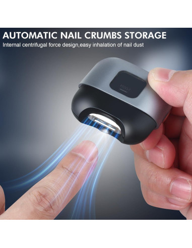 Cortador de Uñas Eléctrico LOQOMI con Luz LED y 2 Velocidades