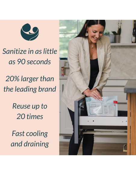 Bolsas de Sanitización por Vapor Ameda CleanEase - 7 Unidades Bolsas de Sanitización por Vapor Ameda CleanEase - 7 Unidades