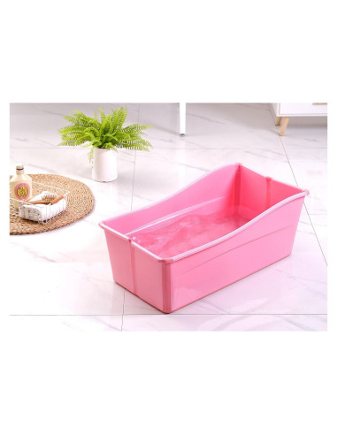 Bañera Portátil para Bebés Ganen Rosa Plegable 2.08 kg