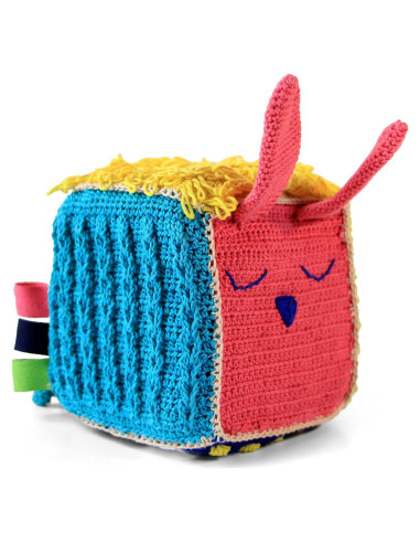 Cubo Sensorial de Ganchillo Shumee para Bebés 0-2 Años