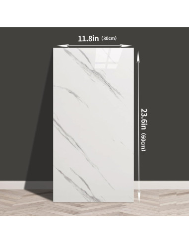 Paneles de Pared Autoadhesivos Haimin 20 Piezas 60x30 cm