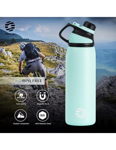 Botella de Agua Deportiva Fjbottle 591ml Acero Inoxidable Verde Botella de Agua Deportiva Fjbottle 591ml Acero Inoxidable Verde