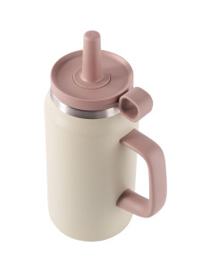 Botella de Agua 1.5L Fijinhom Acero Inoxidable Aislada Caqui 2