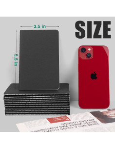 Mini Cuadernos de Bolsillo Lzerking 12 Pcs Rayados 9x14 cm 2