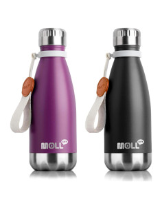 Botella de Agua Reutilizable Mollcity 355 ml Aislada Púrpura