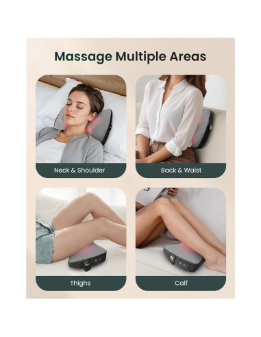 Masajeador de Espalda Shiatsu Snailax SL-145-3 Inalámbrico