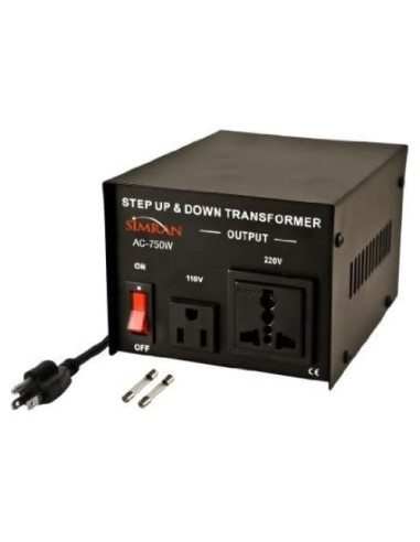 Convertidor de Voltaje Simran AC-750 750W 110V/220V Universal
