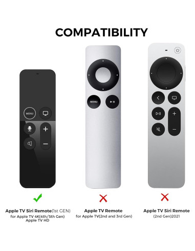 Funda Protectora AhaStyle para Control Remoto Apple TV 4K/HD - Antideslizante