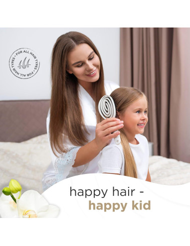Cepillo Desenredante Fabcare para Cabello Grueso y Rizado