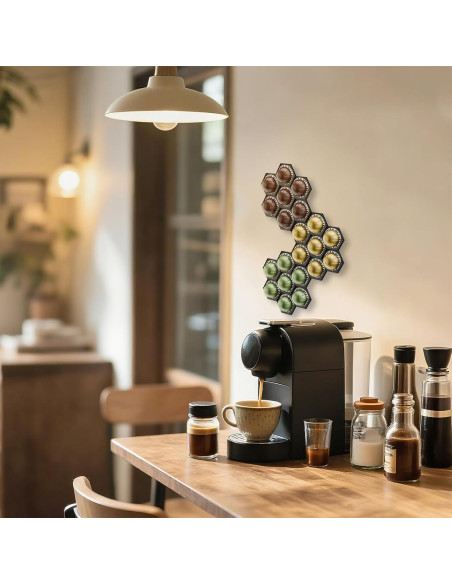 Soporte para cápsulas de café XSHINOVA Vertuo 3 Pack - Almacena 21 cápsulas Soporte para cápsulas de café XSHINOVA Vertuo 3 Pack - Almacena 21 cápsulas