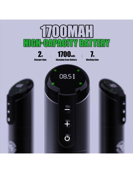 Kit de Máquina de Tatuaje Inalámbrica Dragonhawk X2 para Principiantes Kit de Máquina de Tatuaje Inalámbrica Dragonhawk X2 para Principiantes