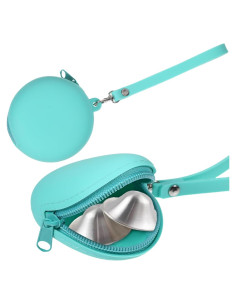 Funda de Silicona Verde para Protectores de Pezones - Almacenamiento Seguro