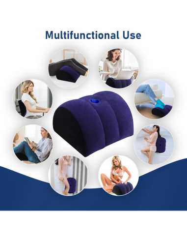Cojín Inflable en Cuña LuxoCare para Alivio de Espalda y Reflujo