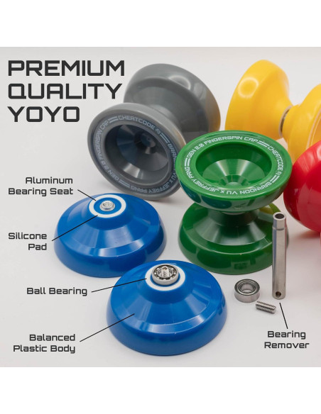 Yo-yo Cheatcode Brandon Vu | Responsivo y no responsivo | 119g Yo-yo Cheatcode Brandon Vu | Responsivo y no responsivo | 119g