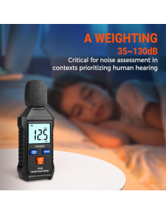 Medidor de Decibelios Digital KENMIC K142 - Rango 35-130 dB 2