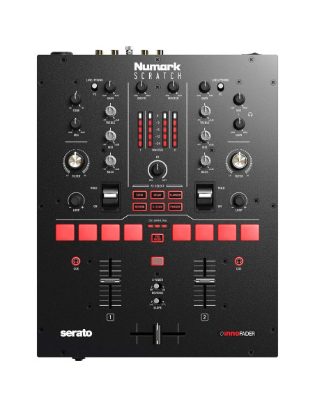 Mezclador DJ Numark Scratch 2 Canales Serato DJ Pro 24 bits Mezclador DJ Numark Scratch 2 Canales Serato DJ Pro 24 bits