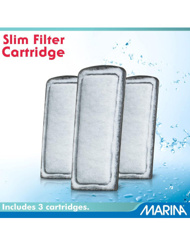 Paquete de 6 Cartuchos de Filtro Marina Slim Bio-Carb y Bio-Clear