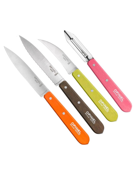 Juego de Cuchillos de Cocina Opinel Les Essentials 4 Piezas Juego de Cuchillos de Cocina Opinel Les Essentials 4 Piezas