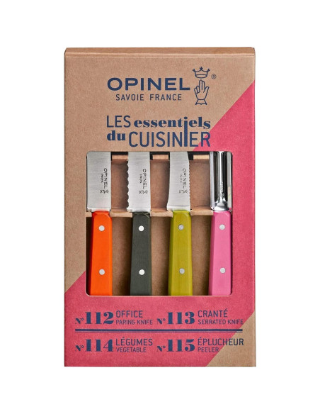 Juego de Cuchillos de Cocina Opinel Les Essentials 4 Piezas Juego de Cuchillos de Cocina Opinel Les Essentials 4 Piezas