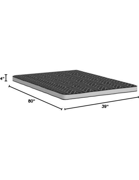 Colchón Futon MAXYOYO Individual Geométrico Negro 203x99 cm Colchón Futon MAXYOYO Individual Geométrico Negro 203x99 cm
