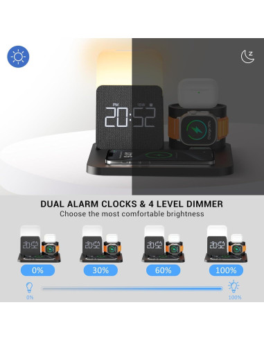 Estación de Carga 3 en 1 COLSUR para iPhone y Apple Watch