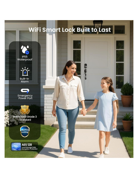 Cerradura Inteligente Veise VE017G-H Wi-Fi con Huella Dactilar Cerradura Inteligente Veise VE017G-H Wi-Fi con Huella Dactilar