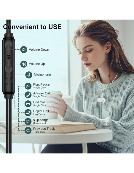 Auriculares USB C Samsung M55 In-Ear con Micrófono - Negro Auriculares USB C Samsung M55 In-Ear con Micrófono - Negro