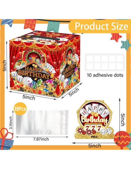 Caja de Dinero para Fiesta de Cumpleaños Casino SHLINCO 12.7cm Caja de Dinero para Fiesta de Cumpleaños Casino SHLINCO 12.7cm