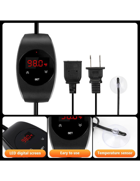 Termostato PID para Lámpara de Calor XFP - Control Preciso 20-50C Termostato PID para Lámpara de Calor XFP - Control Preciso 20-50C