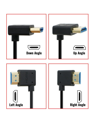 Cable HDMI 2.1 8K Cables de Alvin 50CM Alta Velocidad