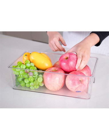 Organizadores de Refrigerador SANNO Set de 2 Bins Apilables 36.6x20.3 cm