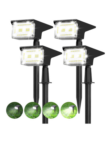 Luces de Spot Solar ZJOJO 40 LEDs IP65 para Exterior 6500K
