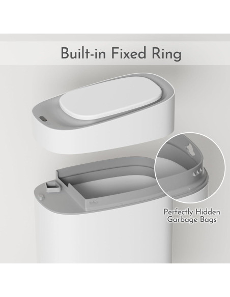 Papelera Automática ELPHECO 9L con Sensor Infrarrojo Blanca Papelera Automática ELPHECO 9L con Sensor Infrarrojo Blanca