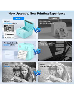 Impresora de Etiquetas MoKo Mini Bluetooth 15-57mm Recargable 2