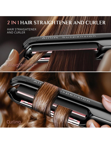 Plancha de Pelo Rucha Air 1" Cerámica Iónica 2 en 1