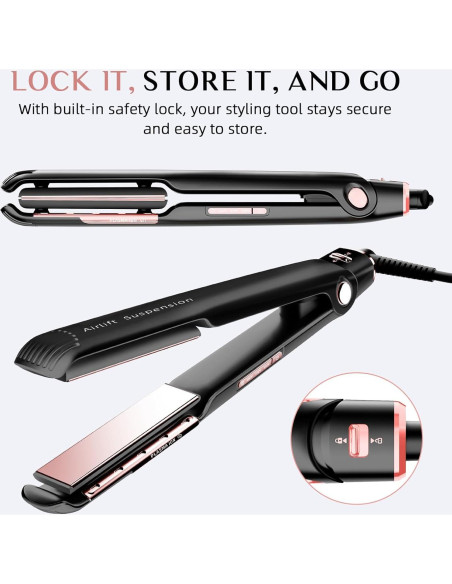 Plancha de Pelo Rucha Air 1" Cerámica Iónica 2 en 1 Plancha de Pelo Rucha Air 1" Cerámica Iónica 2 en 1