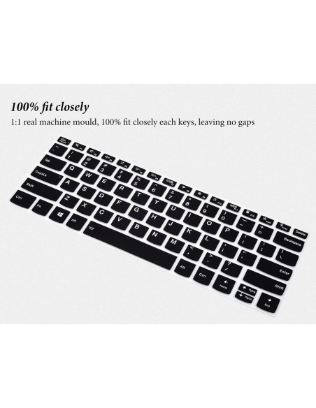 Cubierta de Teclado CASEDAO para Lenovo Yoga 7i 5i 14" Negro Cubierta de Teclado CASEDAO para Lenovo Yoga 7i 5i 14" Negro