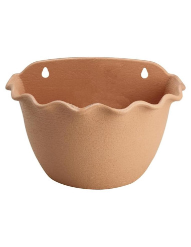 Maceta Colgante de Pared Happyyami 25x18 cm Marrón Claro