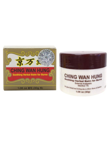 Bálsamo Herbal Calmante Ching Wan Hung 30g para Quemaduras