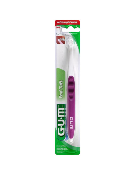 Cepillo de Dientes GUM End Tuft Suave - Cabeza Pequeña 1ct Cepillo de Dientes GUM End Tuft Suave - Cabeza Pequeña 1ct