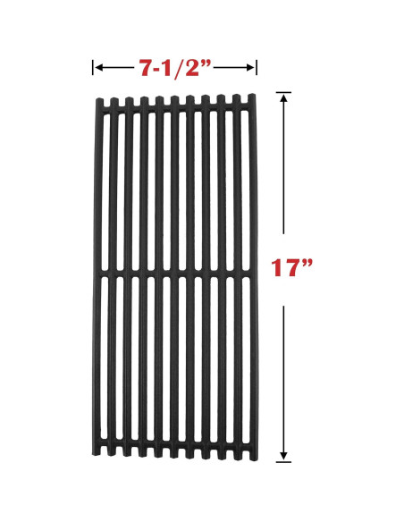 Rejillas de hierro fundido EasiBBQ para Charbroil 3 quemadores Rejillas de hierro fundido EasiBBQ para Charbroil 3 quemadores